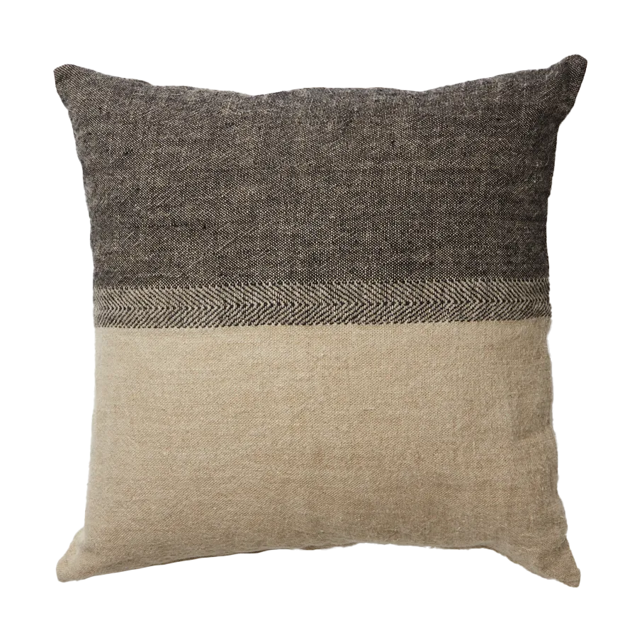 Poszewka na poduszkę Levi 60x60 cm, Czarna/naturalna Olsson & Jensen