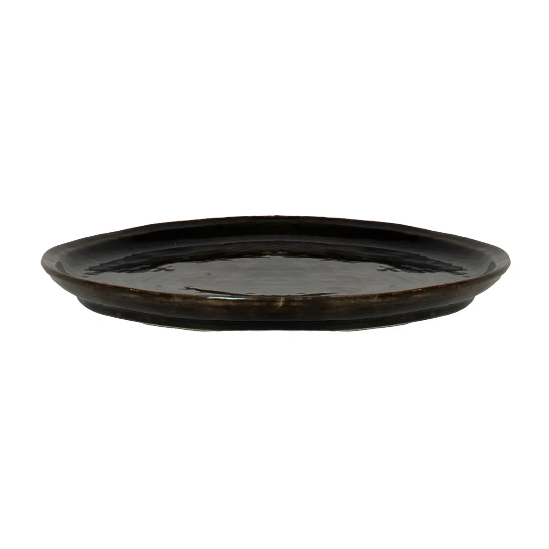 Talerz obiadowy Yuki, Brązowo-czarny Olsson & Jensen