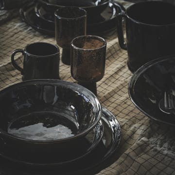 Talerz obiadowy Yuki - Brązowo-czarny - Olsson & Jensen