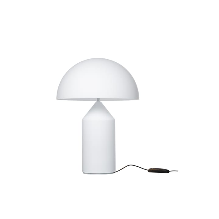 Atollo średni 237 lampa stołowa szkło - opal, medium - Oluce