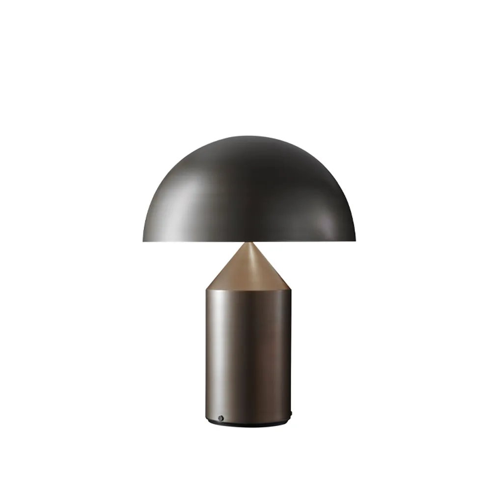 Atollo średni 239 lampa stołowa metal, Satin bronze Oluce