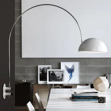 Coupé 1159 lampa ścienna - white, chromowany stojak - Oluce