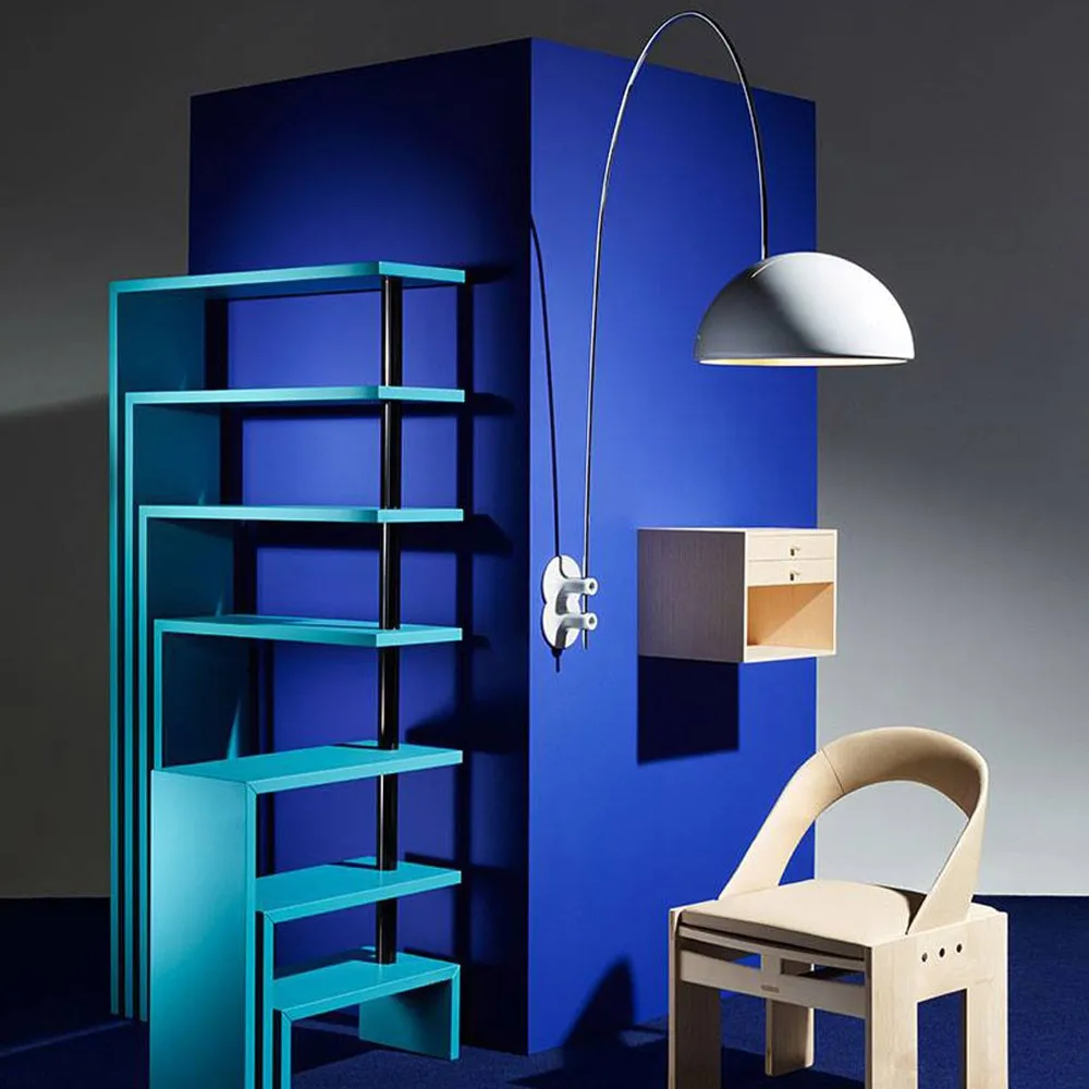 Coupé 1159 lampa ścienna, white, chromowany stojak Oluce