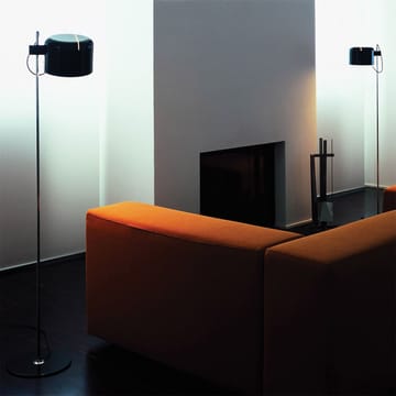 Coupé 3321 lampa podłogowa - black, chromowany stojak - Oluce