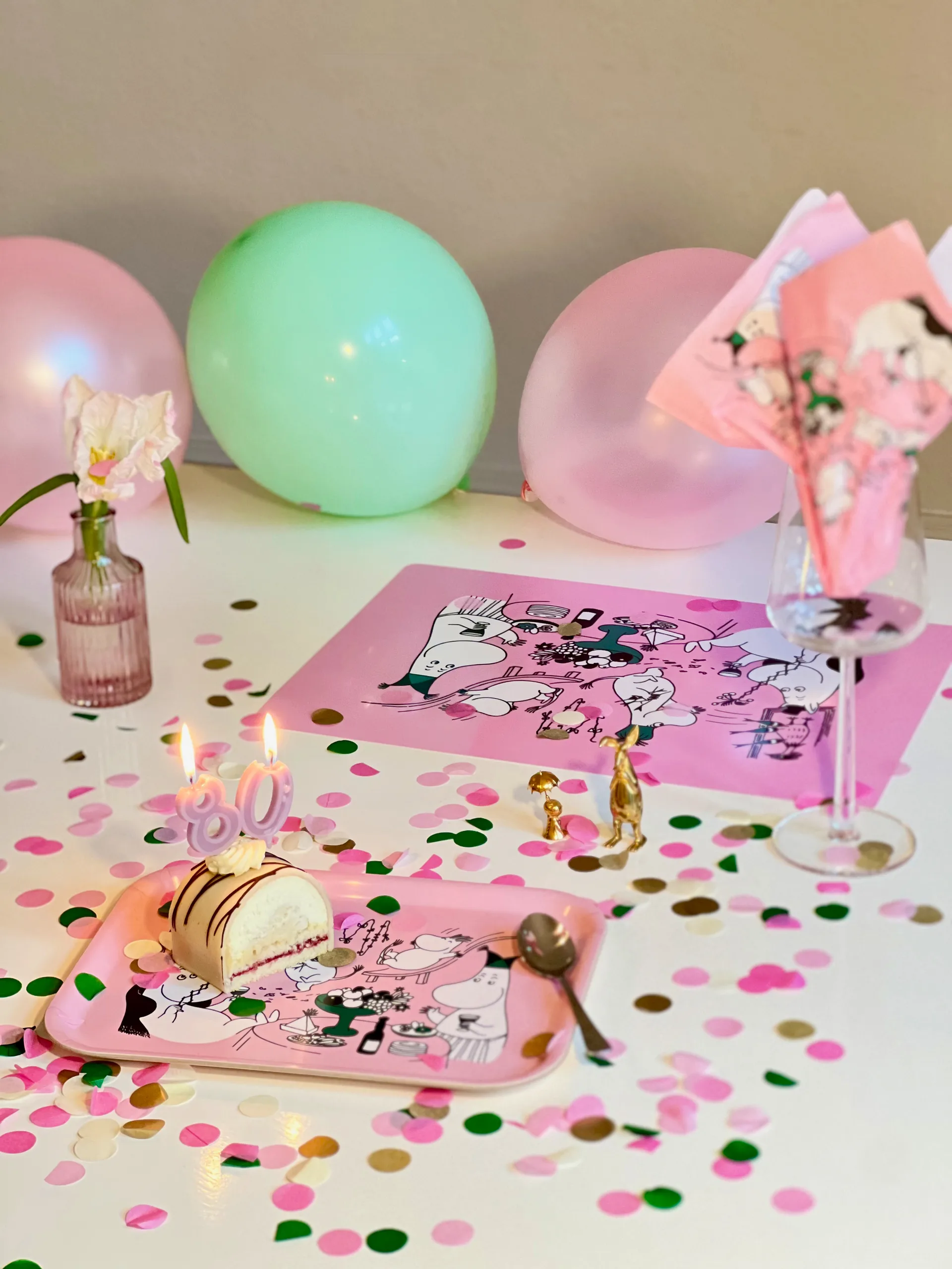 Podkładka na stół Moomin 80, 27,5x40 cm, Różowy Opto Design