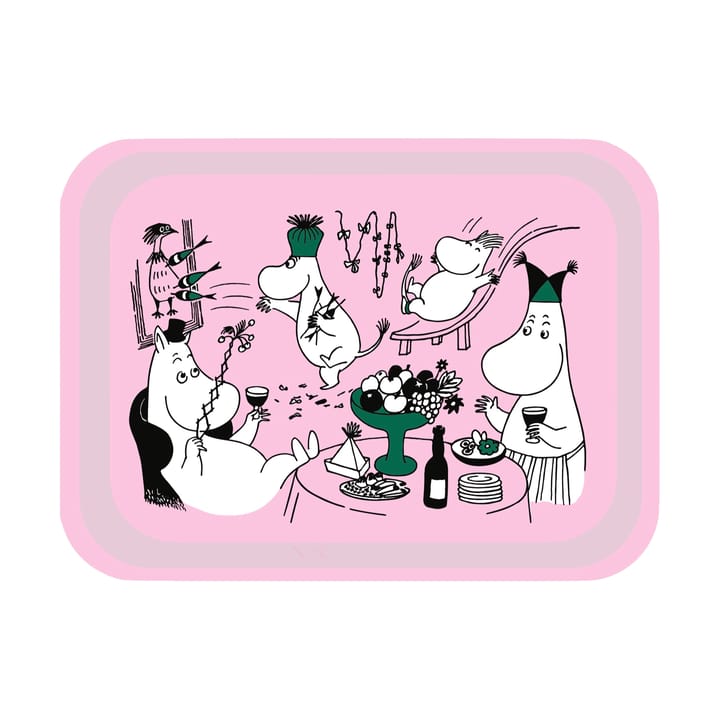 Taca Moomin 80, 20x27 cm - Różowy - Opto Design