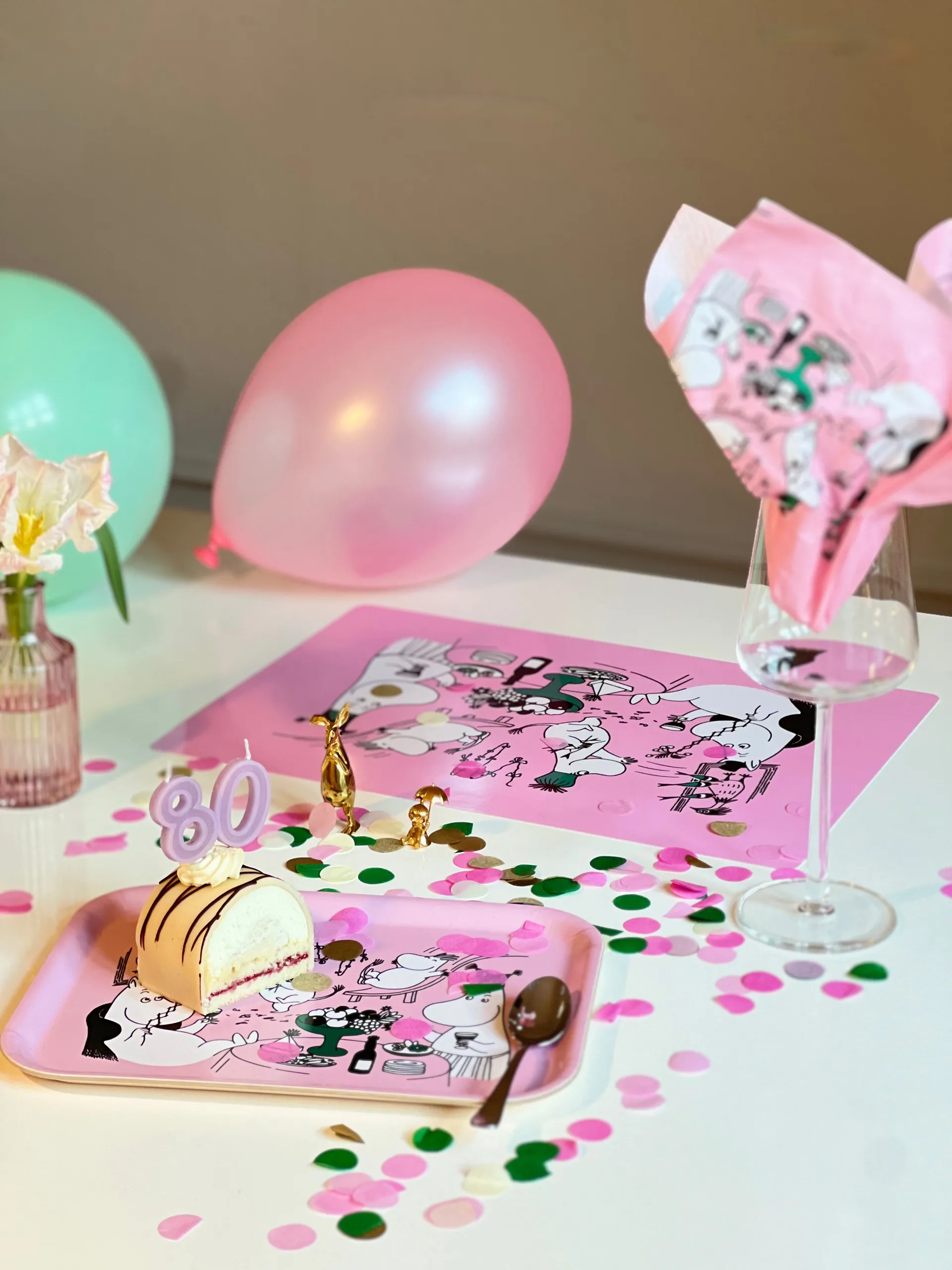 Taca Moomin 80, 20x27 cm, Różowy Opto Design