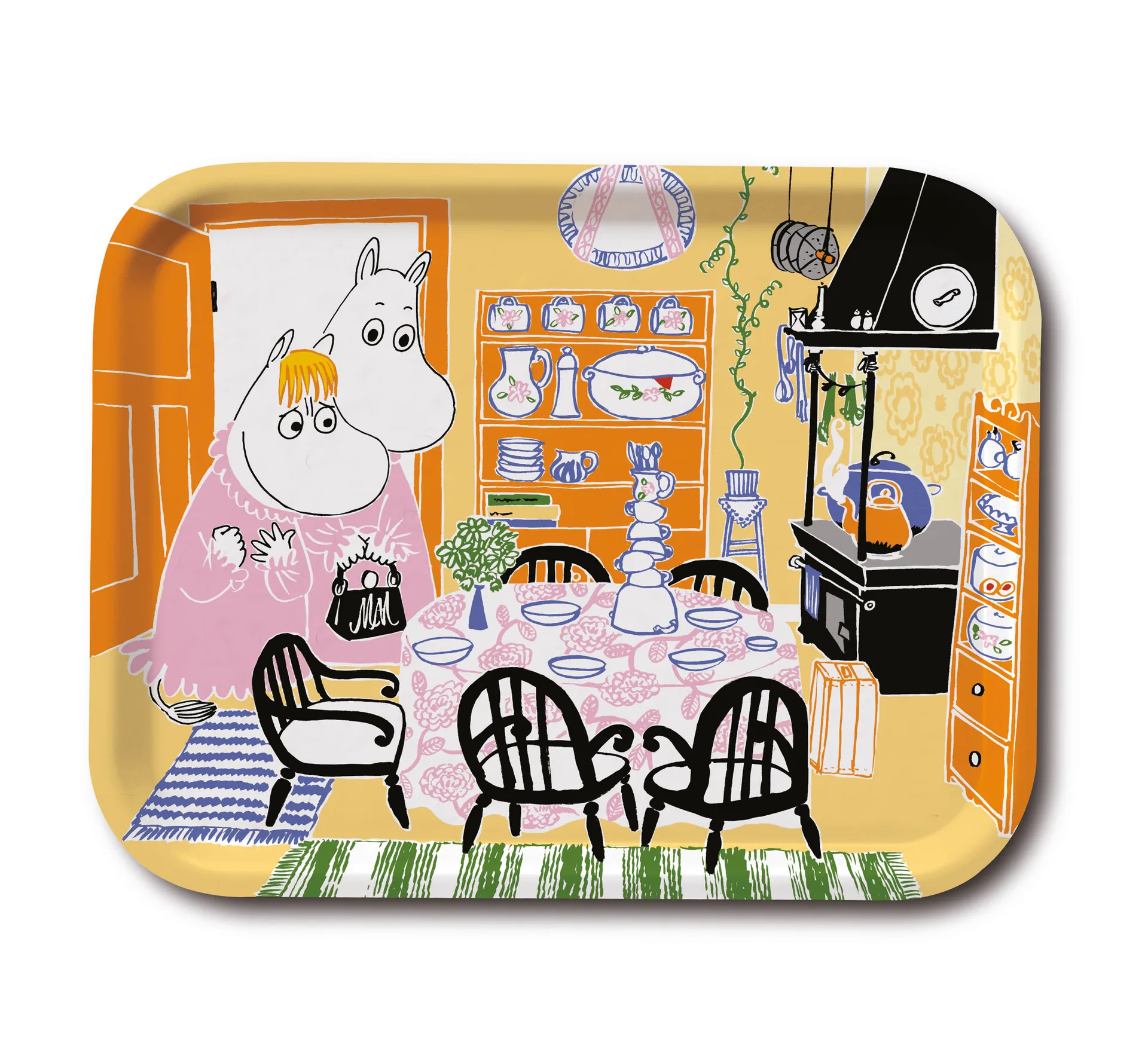 Taca Moomin Kitchen, Żółty Opto Design