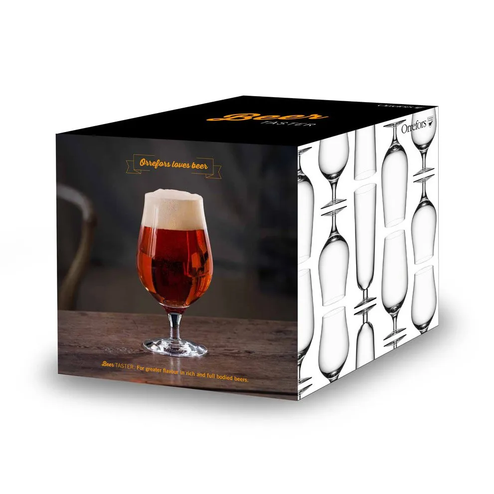 Beer taster szklanka do piwa 4szt, 4-pack Orrefors