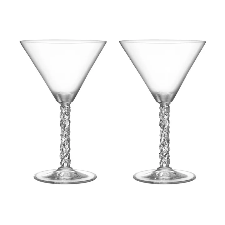 Carat kieliszki do martini 250 ml, 2‑pak - Przezroczyste - Orrefors