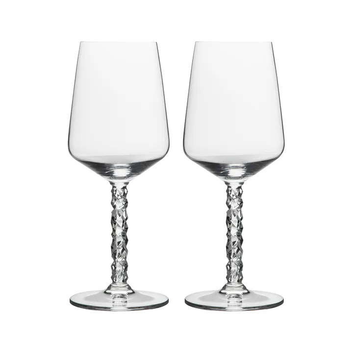 Carat kieliszki do wina 440 ml, 2‑pak - Jasne - Orrefors