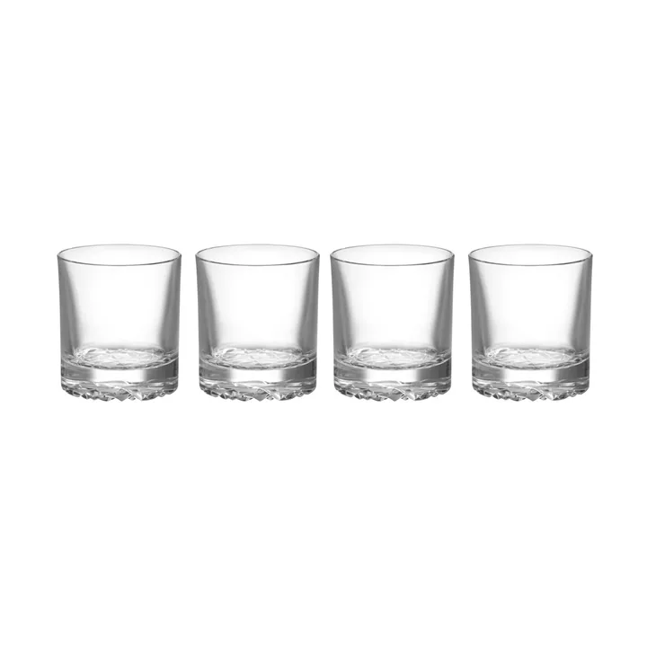 Carat szklanka typu double old fashioned 280 ml, 4‑pak - Przezroczyste - Orrefors