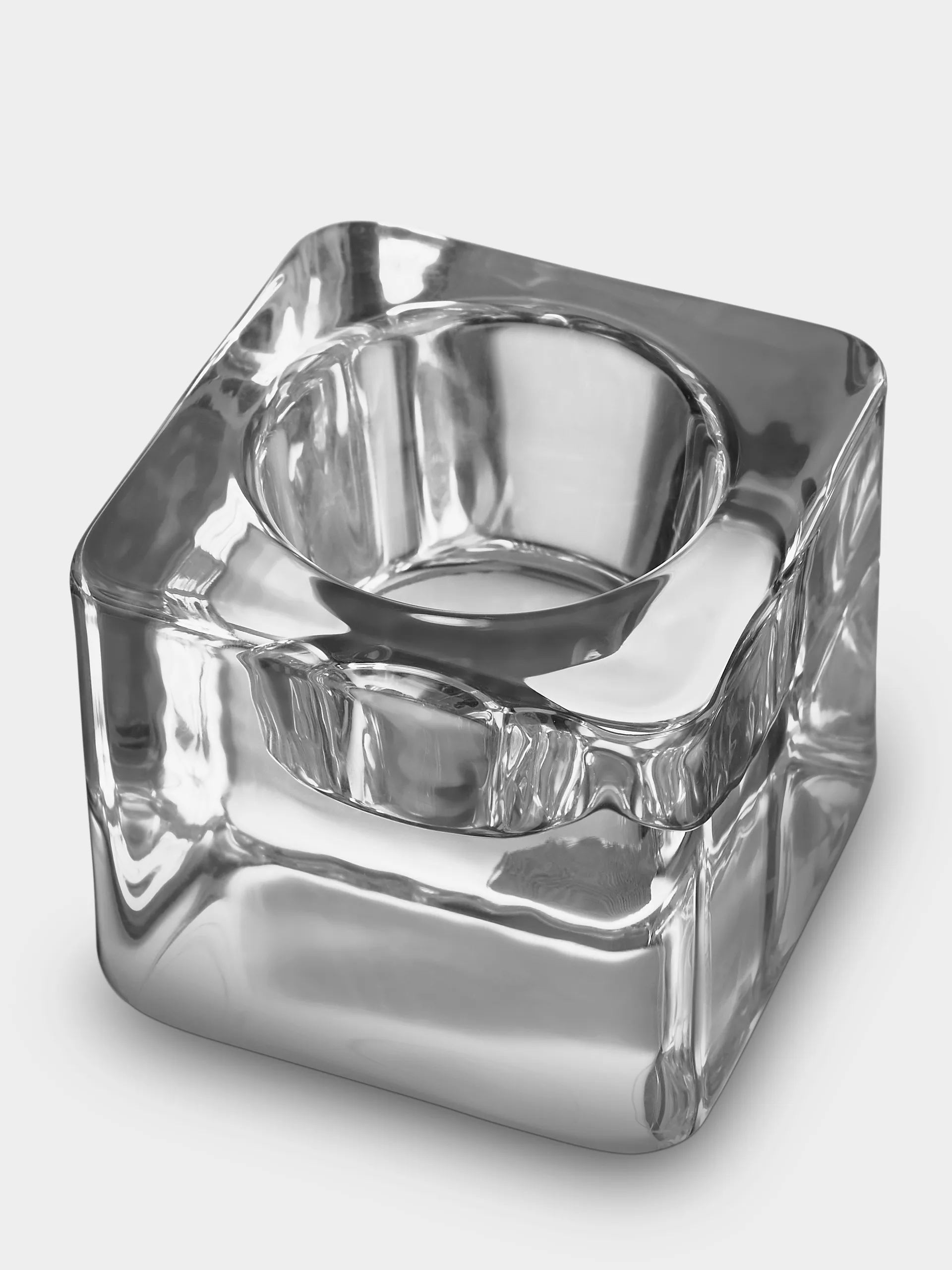 Ice cube świecznik 70 mm, Przezroczysty Orrefors