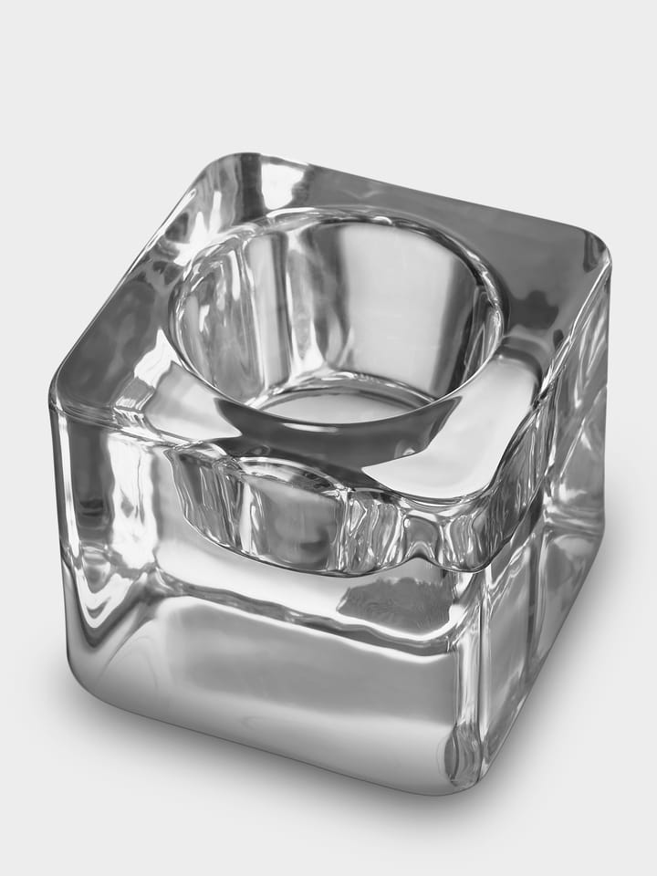 Ice cube świecznik 70 mm, Przezroczysty Orrefors