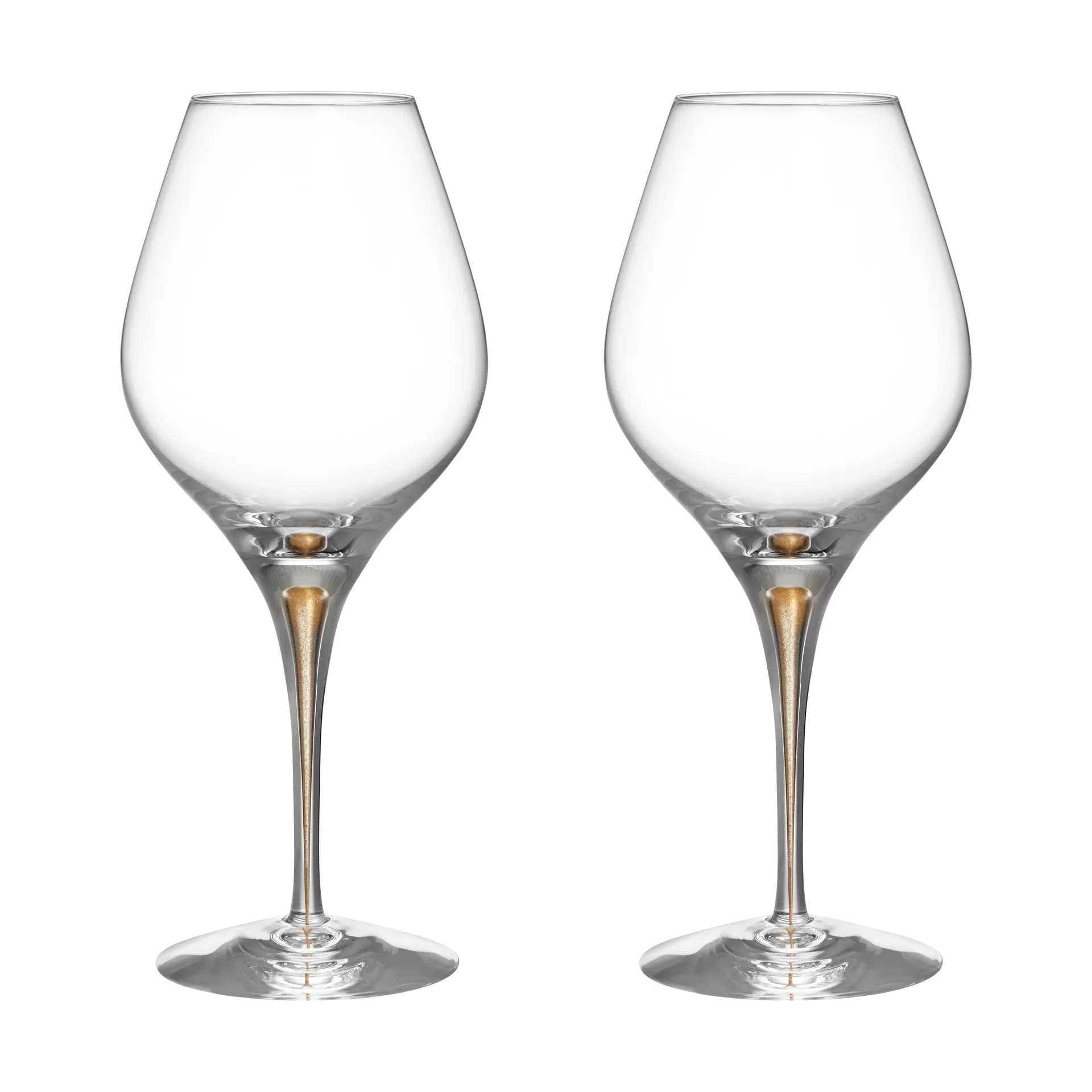 Intermezzo Aroma kieliszki do wina 620 ml, 2‑pak, Złoto Orrefors