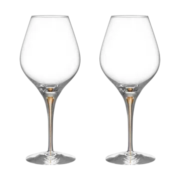 Intermezzo Aroma kieliszki do wina 620 ml, 2‑pak - Złoto - Orrefors