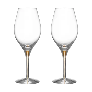 Intermezzo Balance kieliszki do wina 440 ml, 2‑pak - Złoto - Orrefors