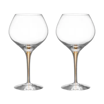 Intermezzo Bouquet kieliszki do wina 700 ml, 2‑pak - Złoto - Orrefors