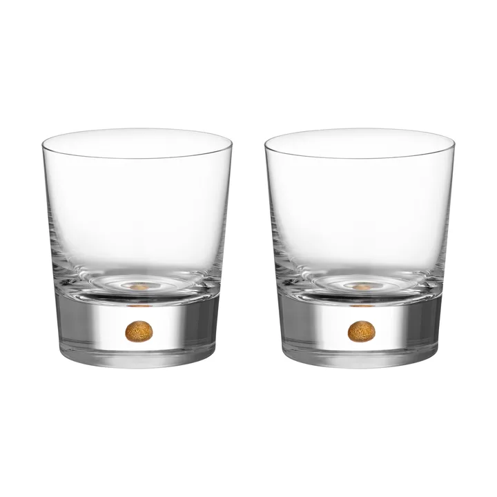 Intermezzo double old fashioned 400 ml, zestaw 2 szt. - Złoto - Orrefors
