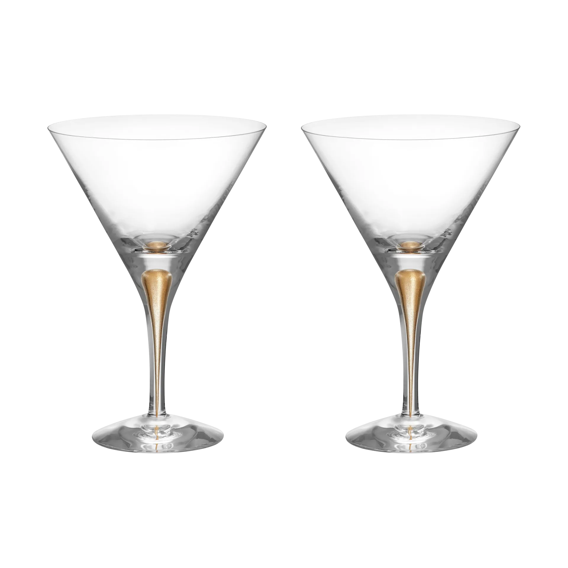 Intermezzo kieliszek do martini 250 ml, 2‑pak, Złoto Orrefors