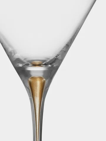 Intermezzo kieliszek do martini 250 ml, 2‑pak - Złoto - Orrefors
