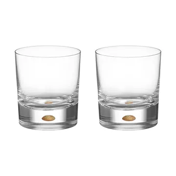 Intermezzo old fashioned 250 ml, 2‑pack - Złoto - Orrefors