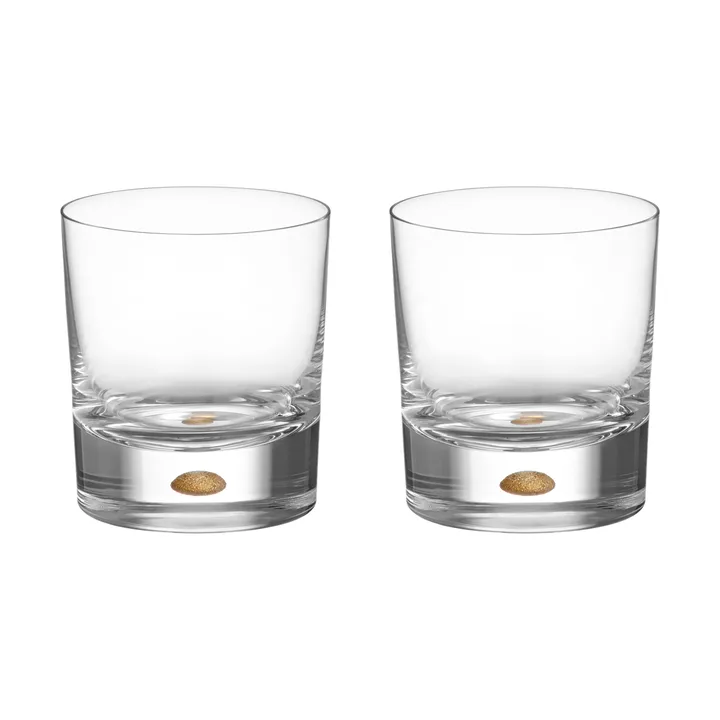 Intermezzo old fashioned 250 ml, 2‑pack - Złoto - Orrefors