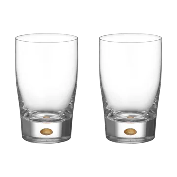 Intermezzo tumbler 250 ml, 2‑pak - Złoto - Orrefors