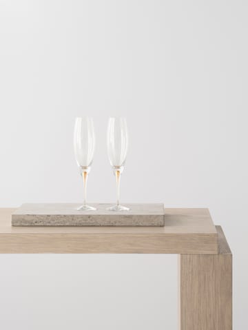 Kieliszek do szampana Intermezzo 260 ml 2-pak - Złoto - Orrefors