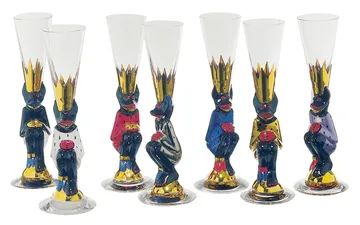 Nobel kieliszek do wódki 40 ml - złoty - Orrefors
