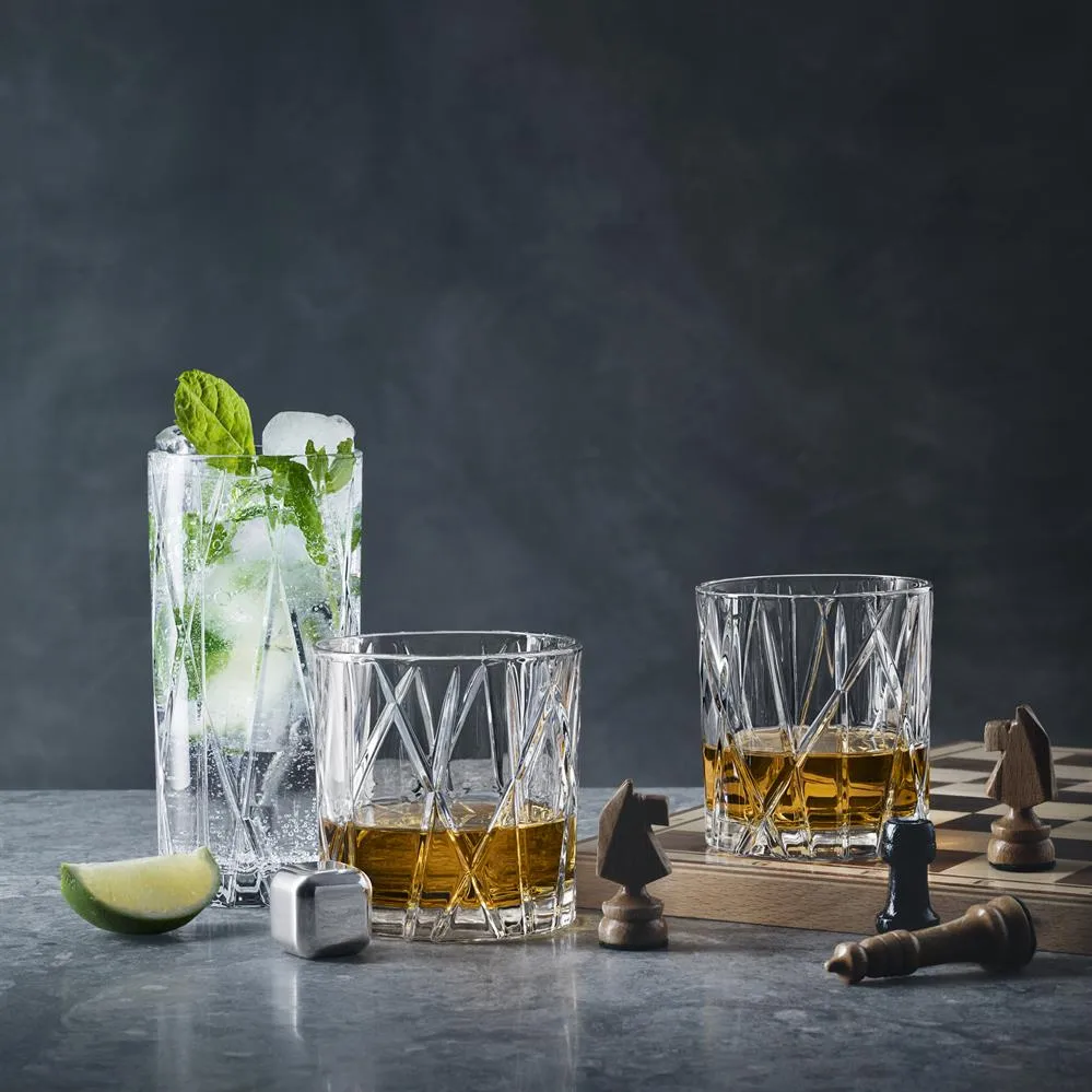 Pałeczki do whiskey City 4-pak, stal nierdzewna Orrefors