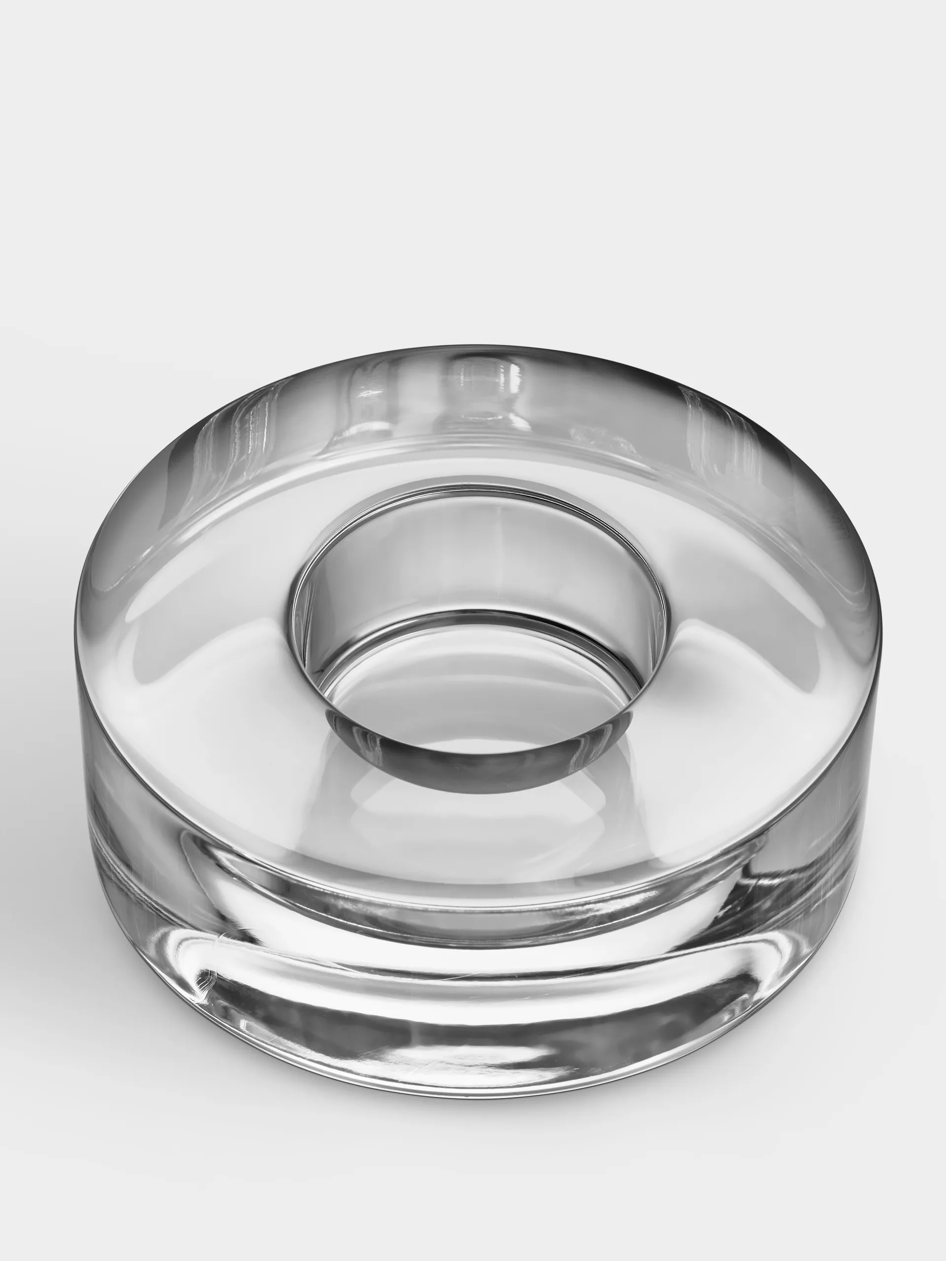 Puck - świecznik 36 cm, Przezroczysty Orrefors