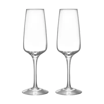 Pulse kieliszki do szampana 280 ml, 2‑pak - Przezroczysty - Orrefors