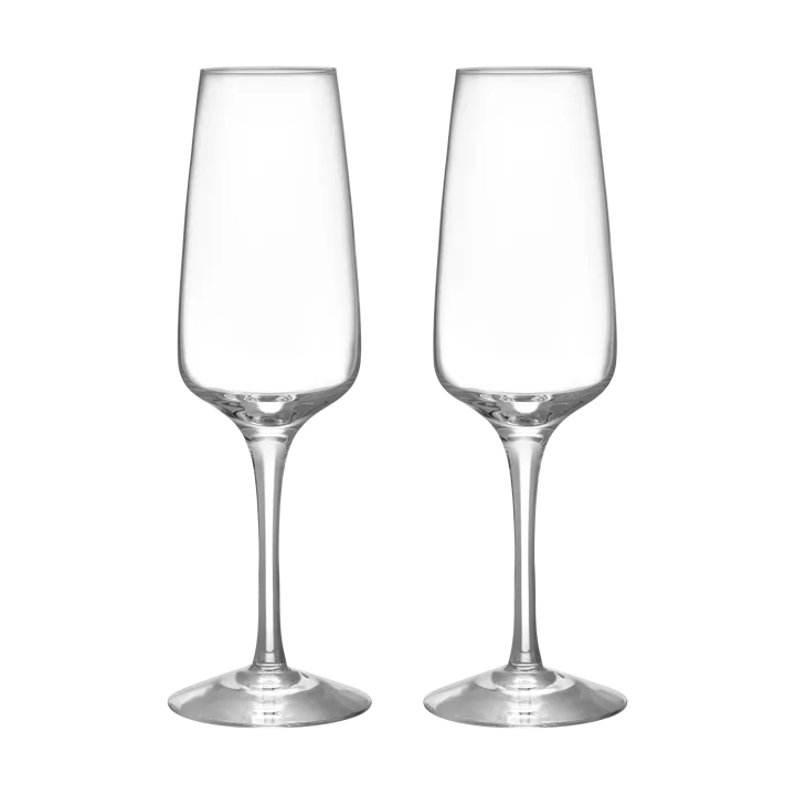 Pulse kieliszki do szampana 280 ml, 2‑pak - Przezroczysty - Orrefors