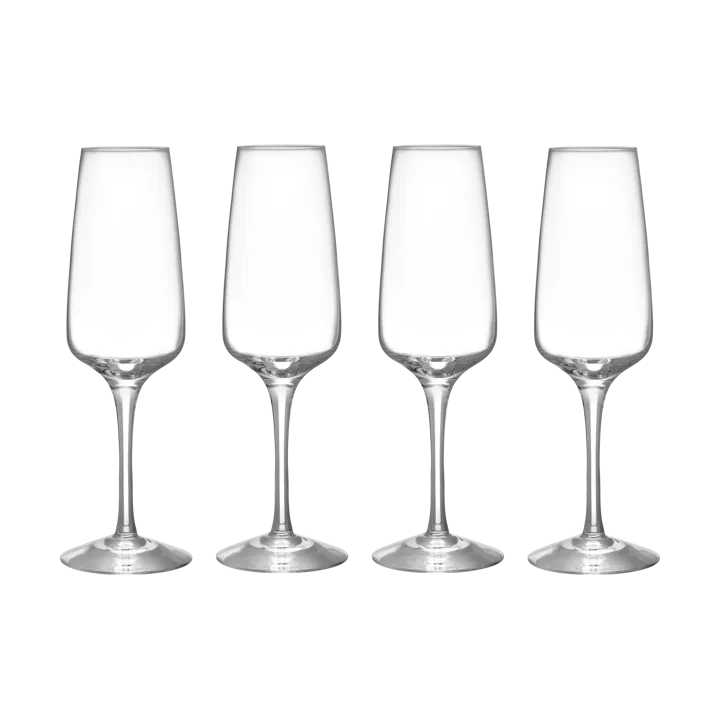 Pulse kieliszki do szampana 280 ml, 4‑pak - Przezroczysty - Orrefors