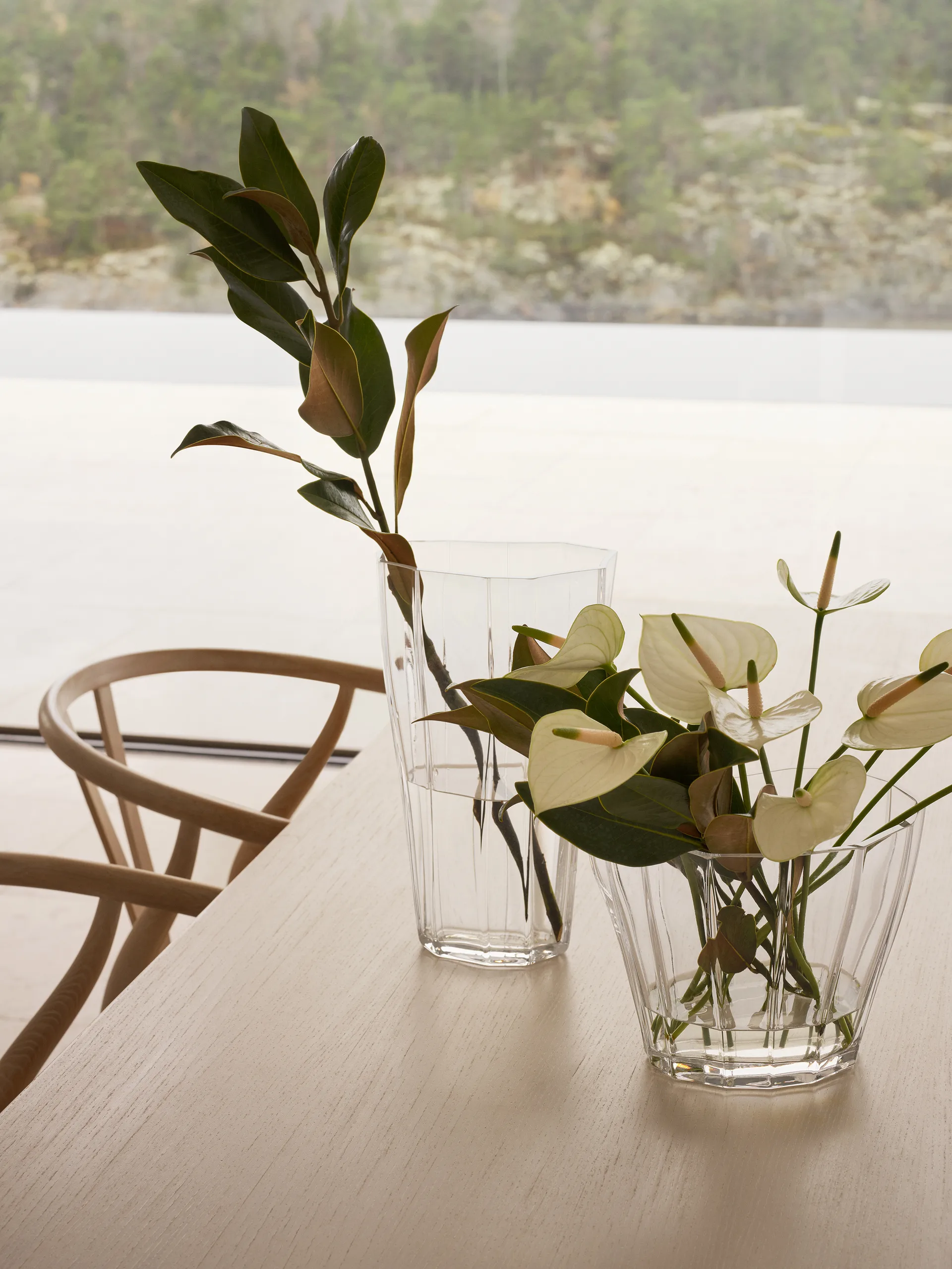 Reed wazon 30 cm, Jasne Orrefors