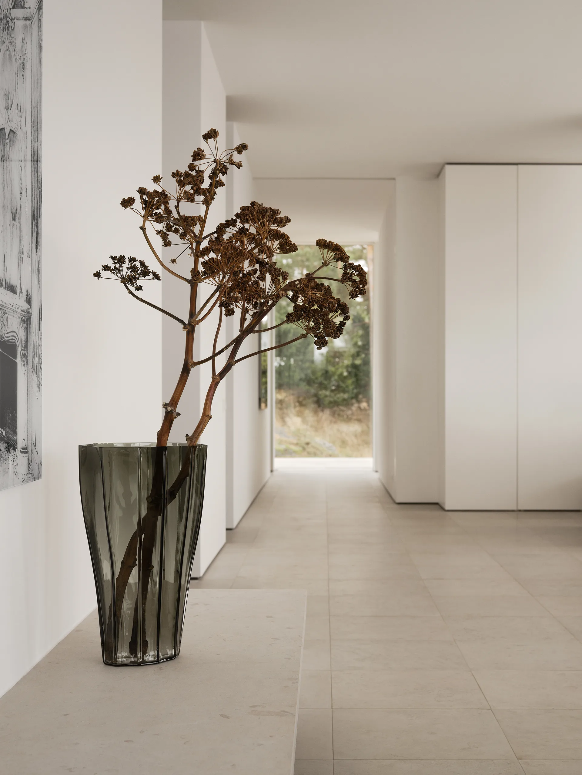 Reed wazon 50 cm, Zieleń mchu Orrefors