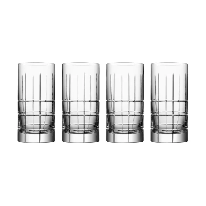 Street szklanki highball 450 ml, 4‑pak - Przezroczysty - Orrefors