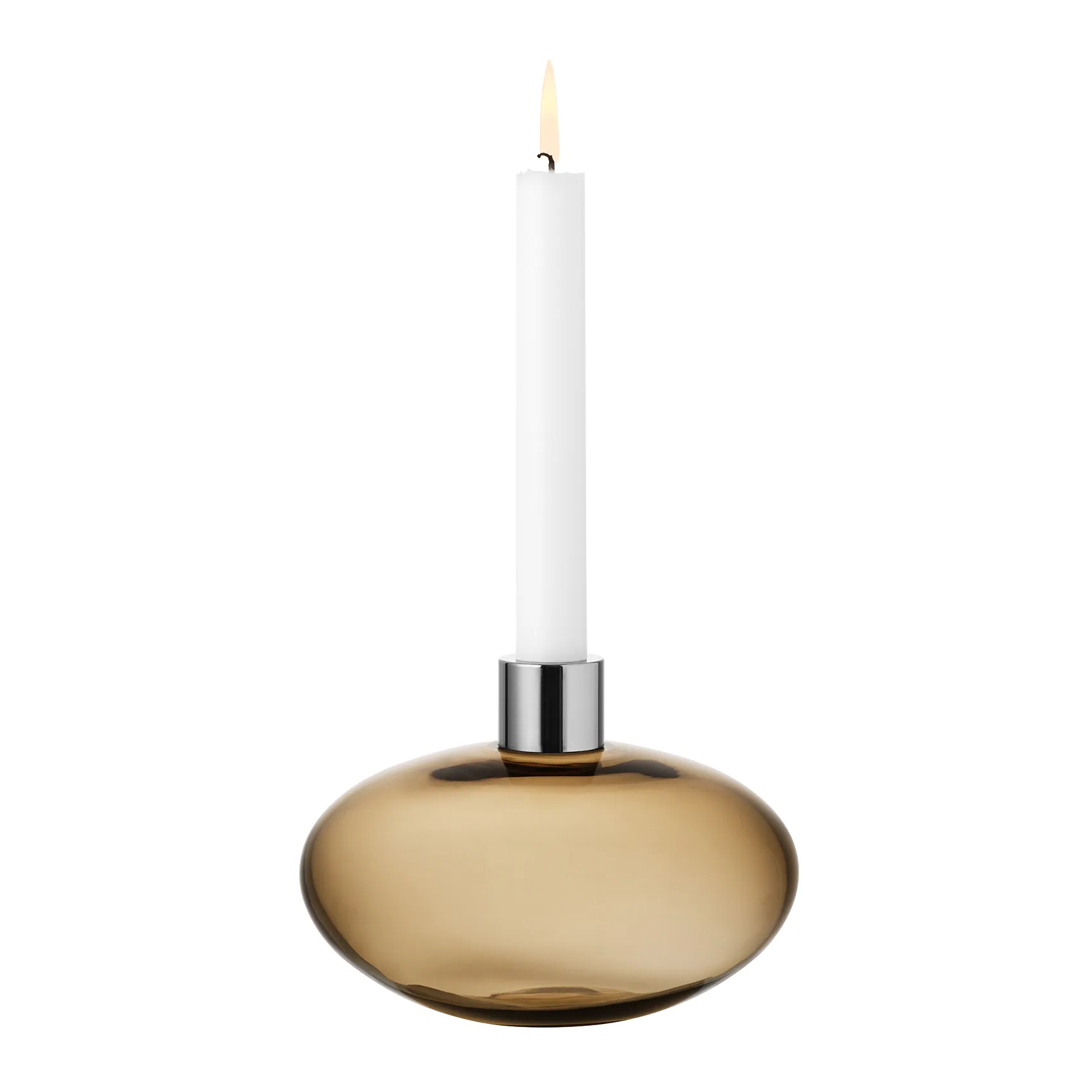 Świecznik Pluto, Złotobrązowy Orrefors