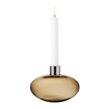 Świecznik Pluto - Złotobrązowy - Orrefors