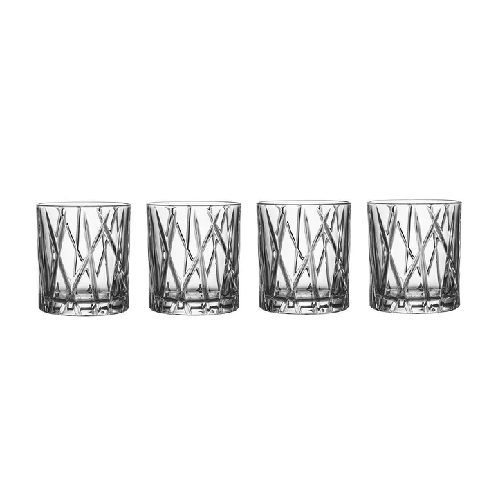 Szklanka City Old Fashioned 4-pak - 245 ml - Orrefors