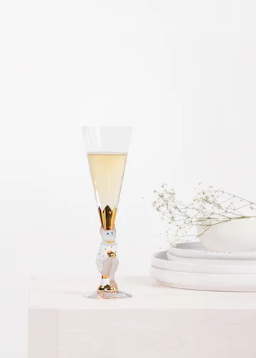 The Sparkling Devil kieliszek do szampana 190 ml - Biały - Orrefors