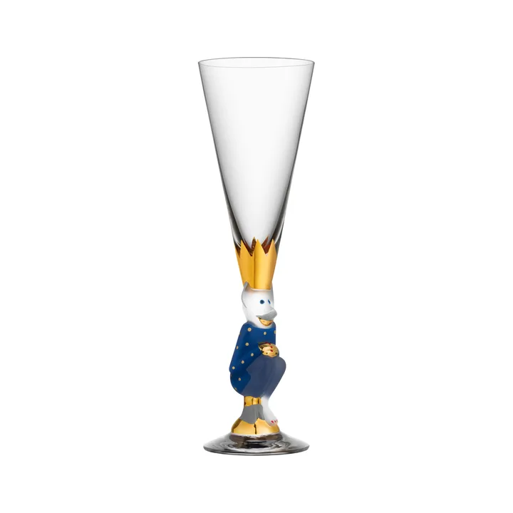 The Sparkling Devil kieliszek do szampana 190 ml - Niebieski - Orrefors