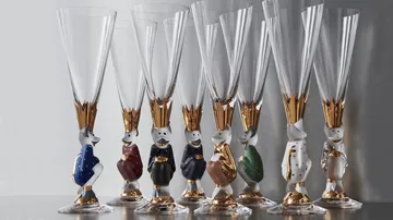 The Sparkling Devil kieliszek do szampana 190 ml - Złoty - Orrefors