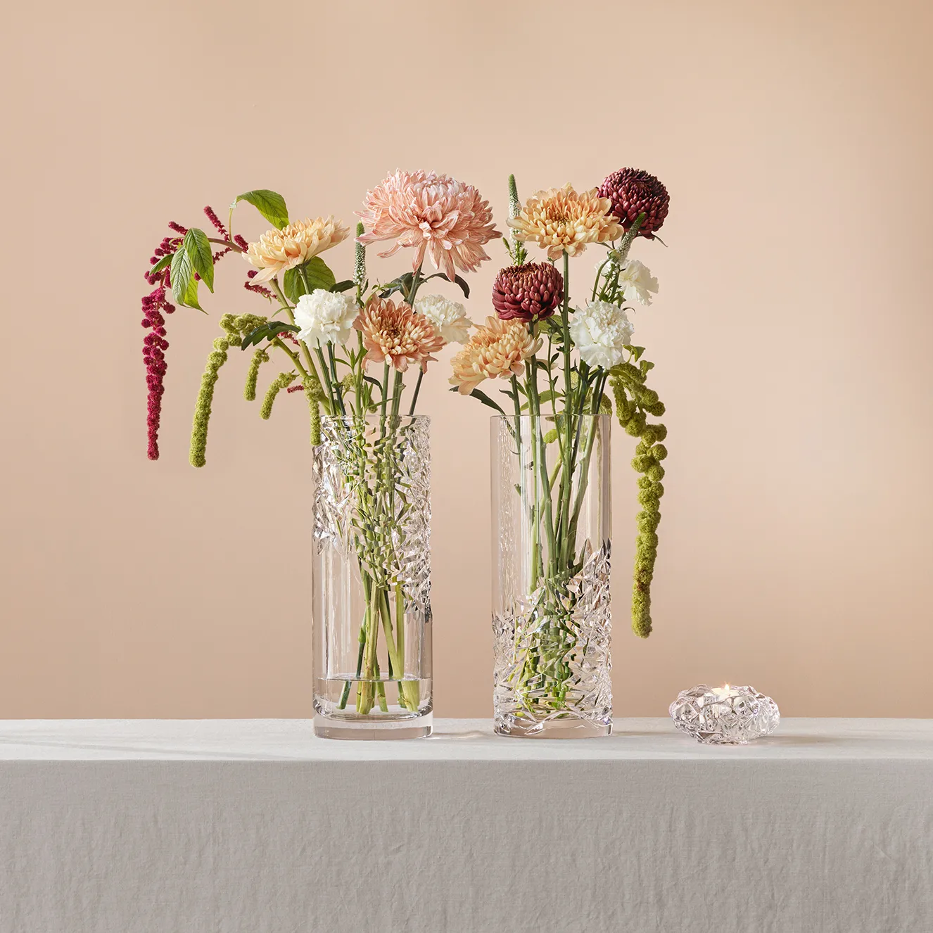 Wazon Carat 37 cm, Low cut Orrefors