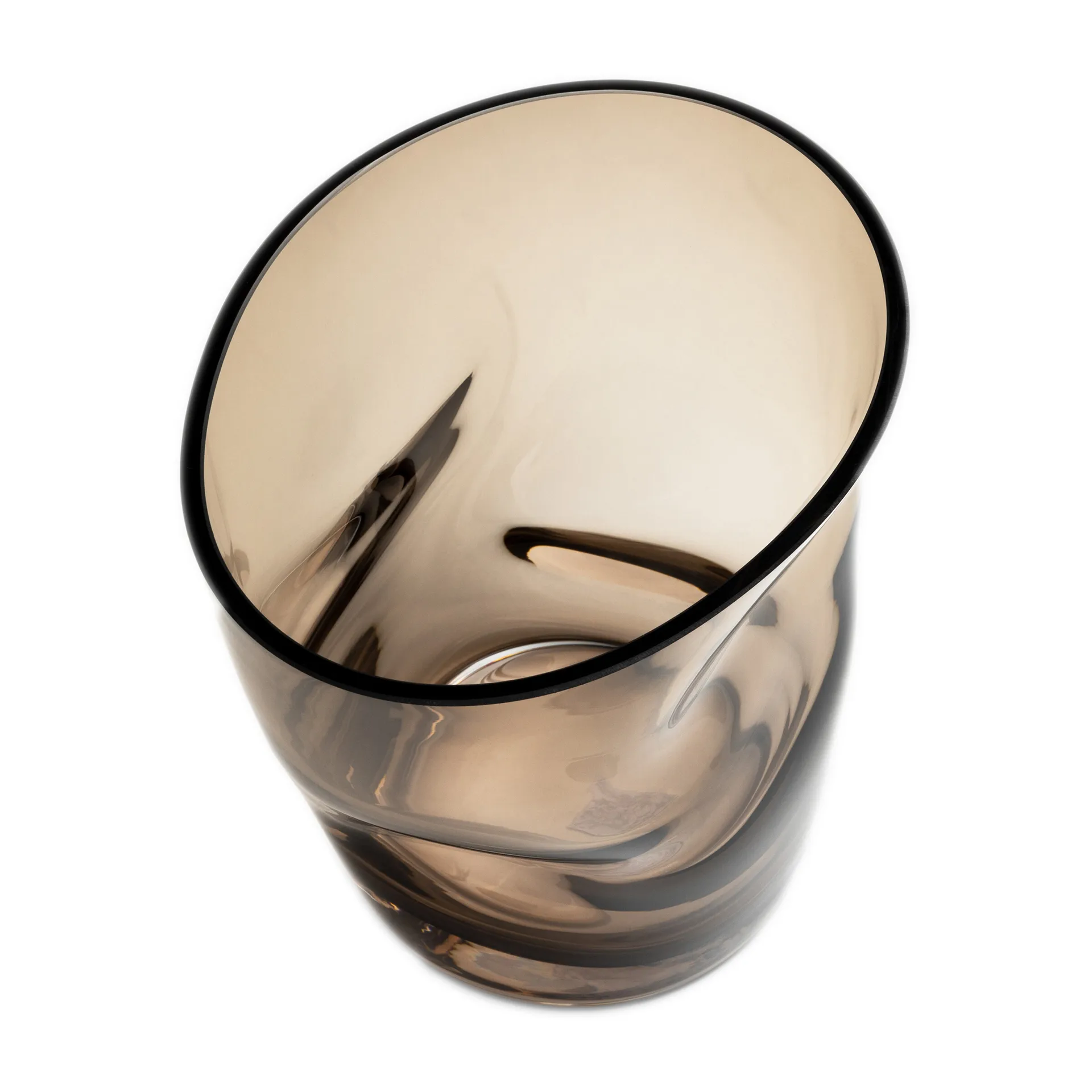 Wazon na tulipany Squeeze 18 cm, Brązowy Orrefors