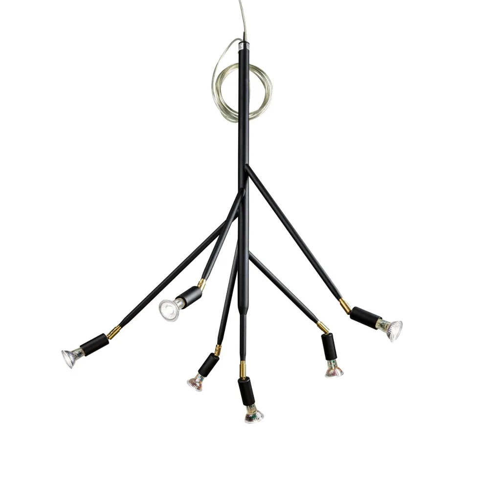 Kvist 6 lampa wisząca, czarny Örsjö Belysning