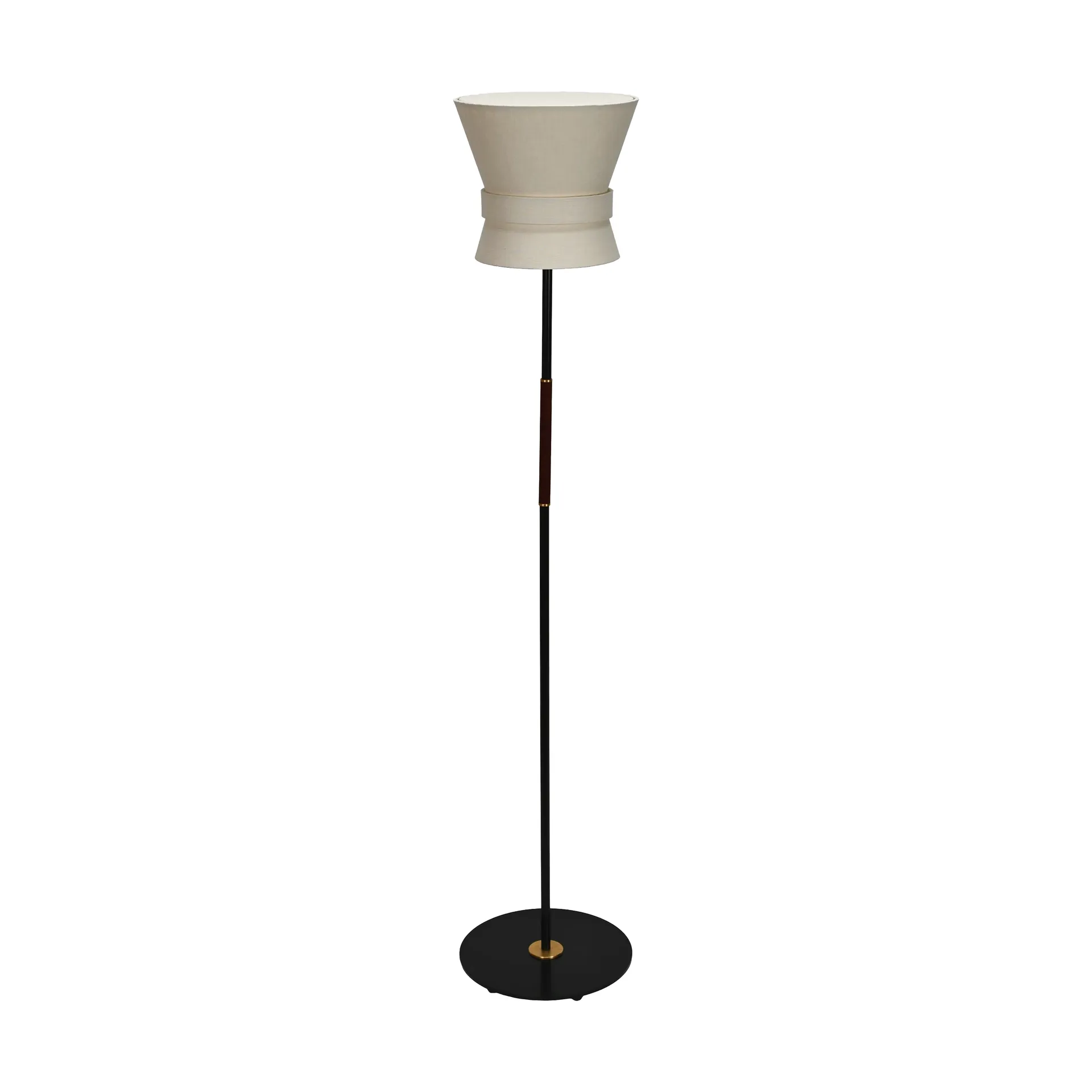 Lampa podłogowa Bow, Czarny-cream white, small 147 cm Örsjö Belysning
