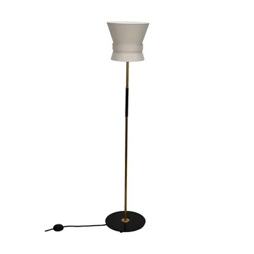 Lampa podłogowa Bow - Surowy mosiądz-cream white, small 147 cm - Örsjö Belysning