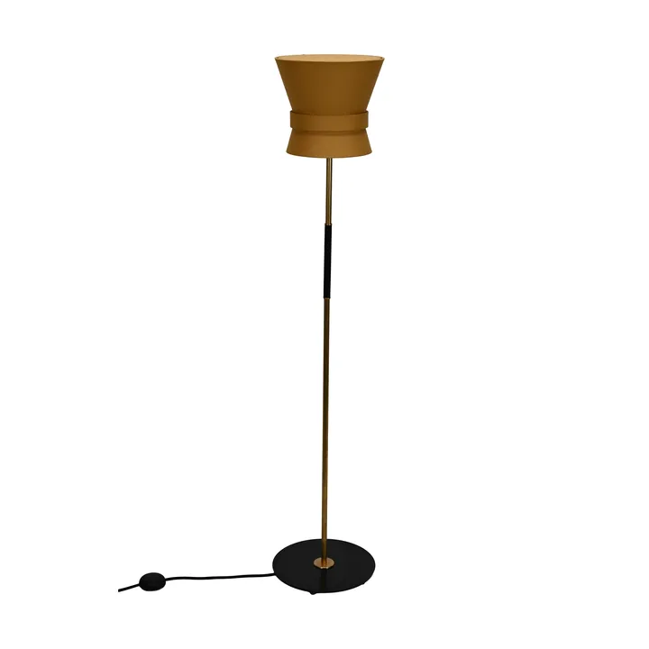 Lampa podłogowa Bow - Surowy mosiądz-yellow ochre, small 147 cm - Örsjö Belysning